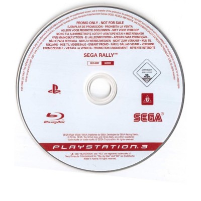 Sega Rally (промо диск) [PS3, английская версия]